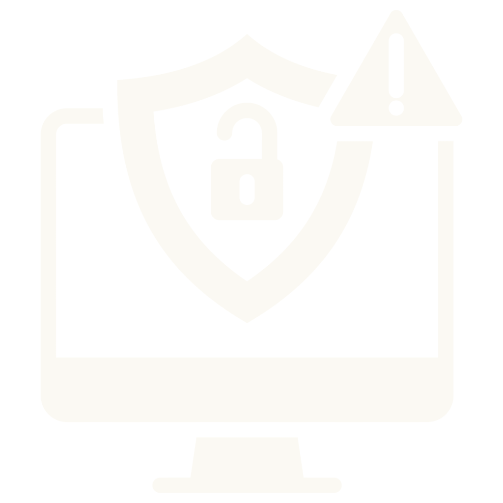 forensic detection breack and cyberattack icon