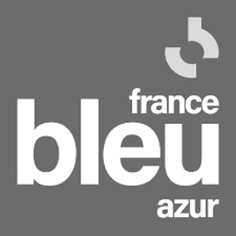 logo France Bleu Noir et blanc