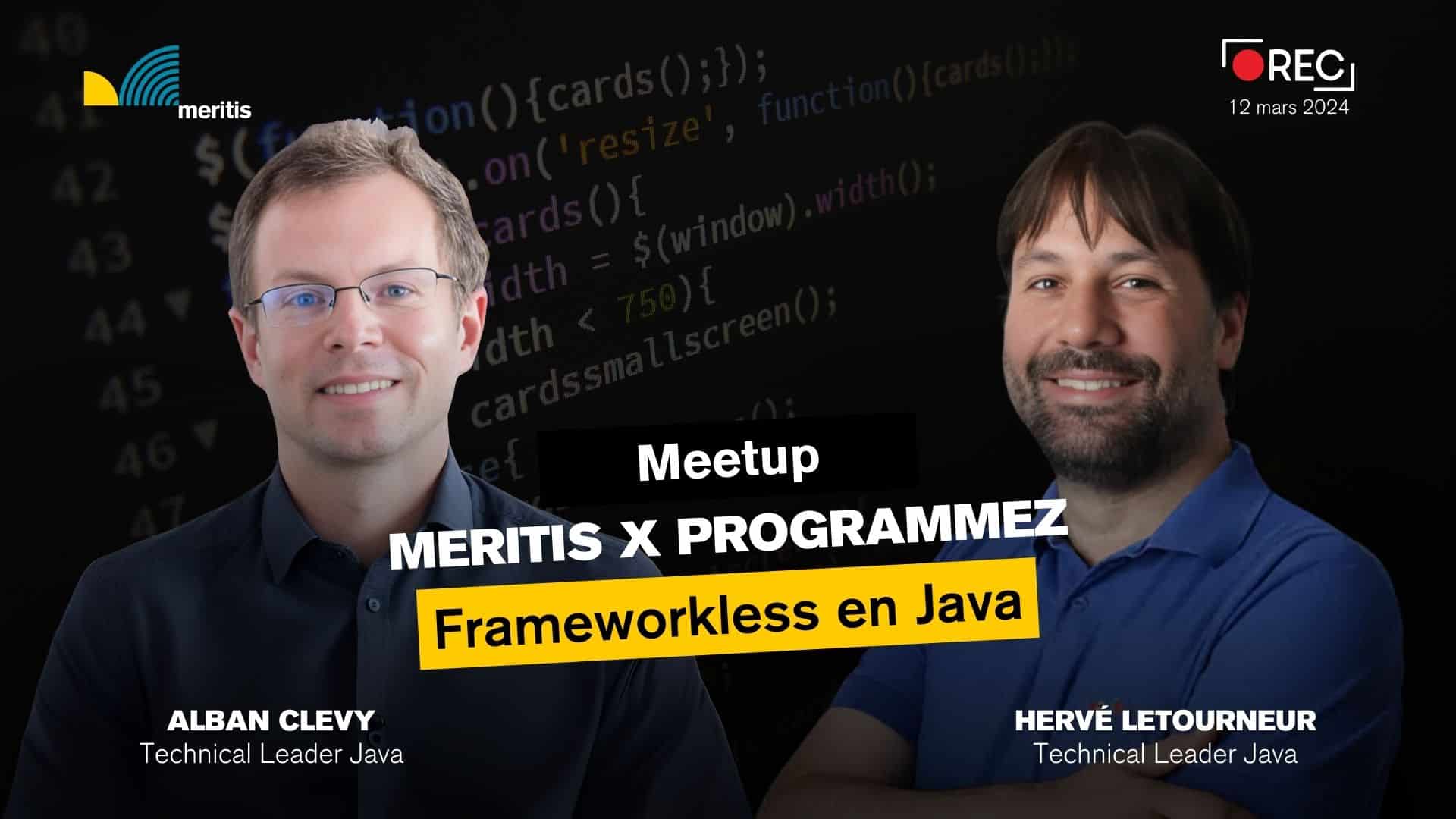 Rec replay meetup programmez Frameworkless en Java