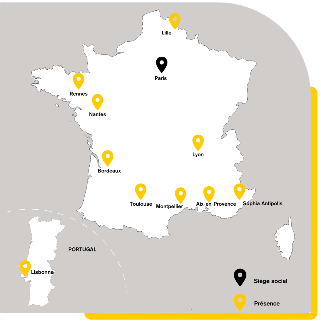 Localisation Meritis agences 2024 implantation