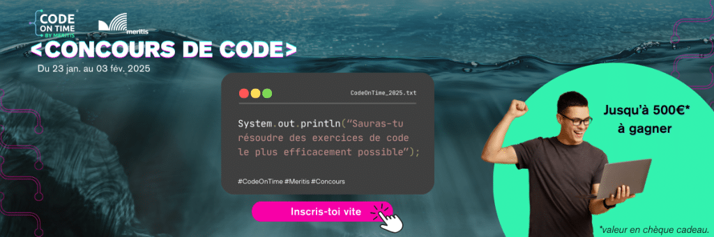 Meritis - Code On Time 23 janvier 2025, inscription