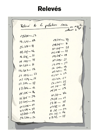 Meritis, Code On Time - La lettre, les relevés