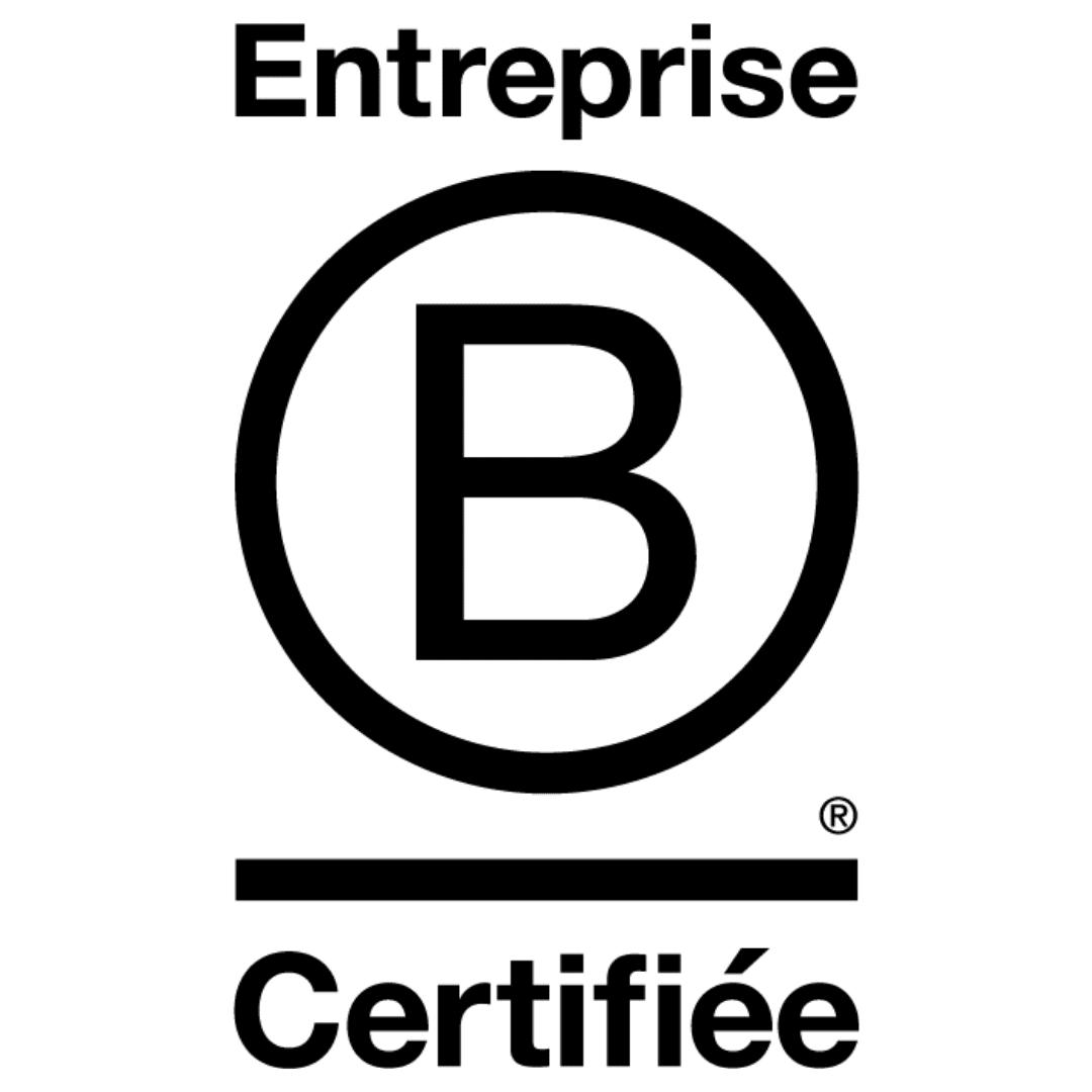 B corp Meritis logo noir fond transparent