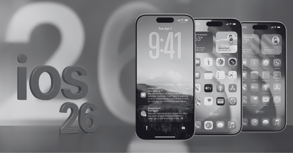iOS 26 et Liquid Glass : comprendre la prouesse technique derrière la nouvelle expérience Apple noir et blanc