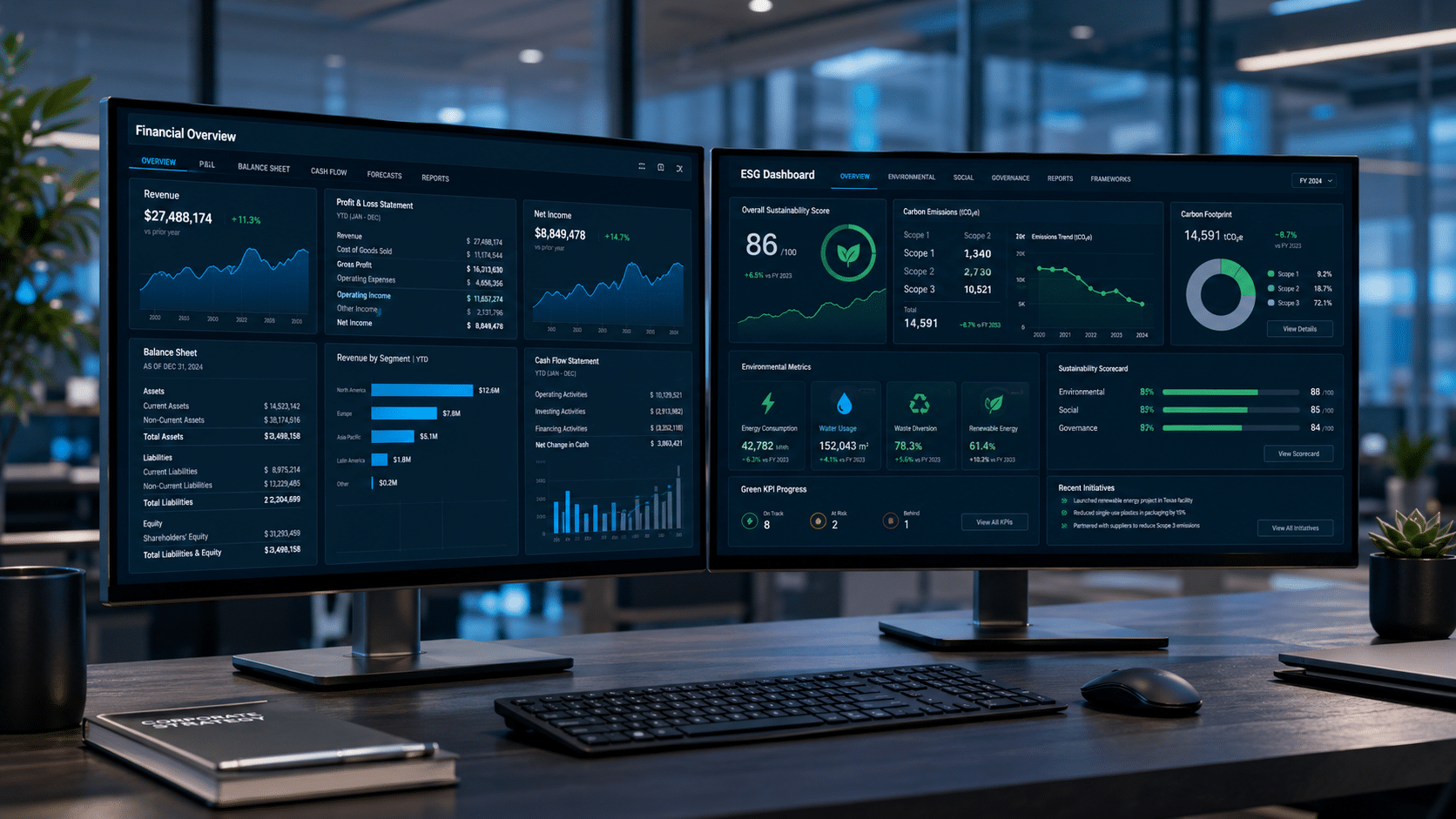 Finance durable & ESG dashboard meritis